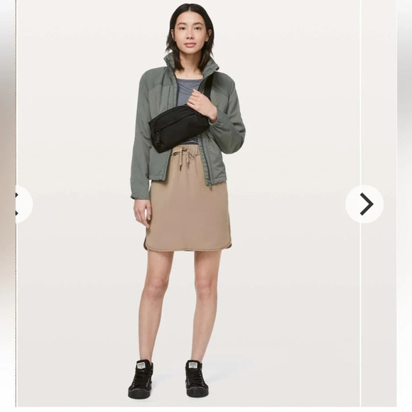 Lululemon On The  Fly Skirt
*Woven
Frontier, tan color casual, athleisure, sz 6 - Picture 1 of 16